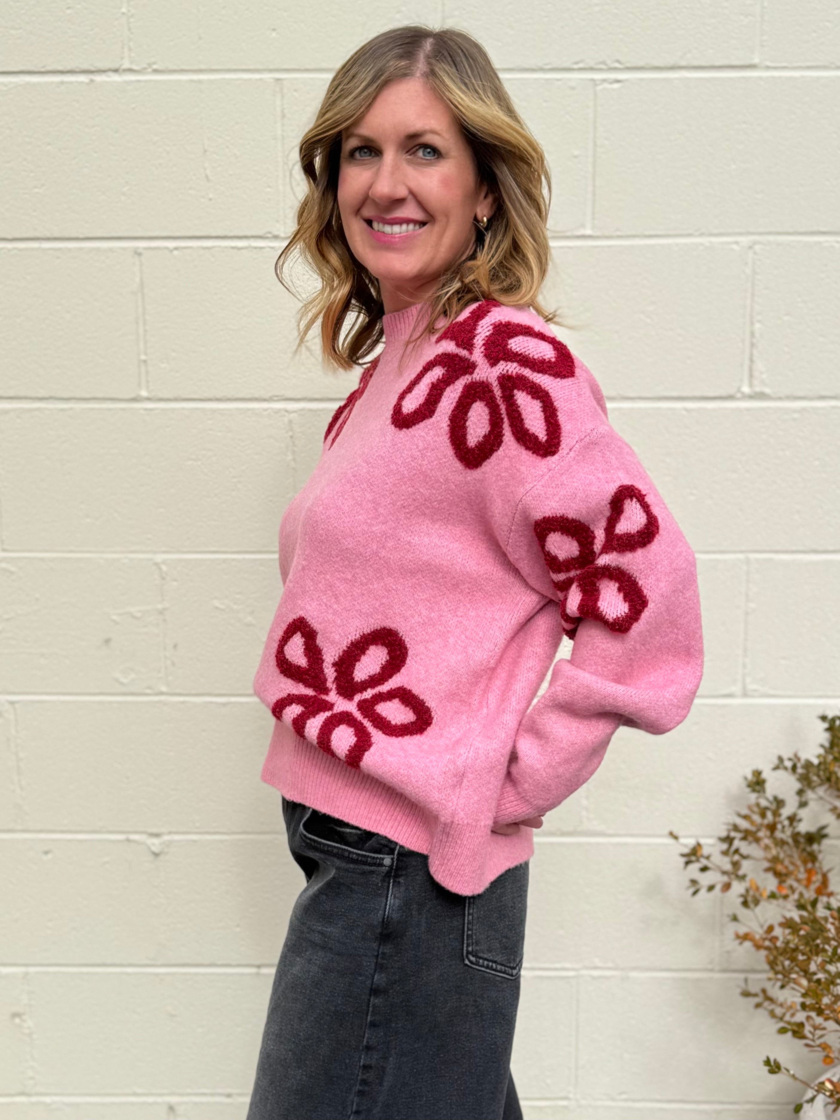 Strut & Bolt | Mimi Flower Sweater | Sweetest Stitch Boutique Richmond