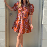 Entro | Maisie Puff Sleeve Floral Dress | Sweetest Stitch Boutique RVA