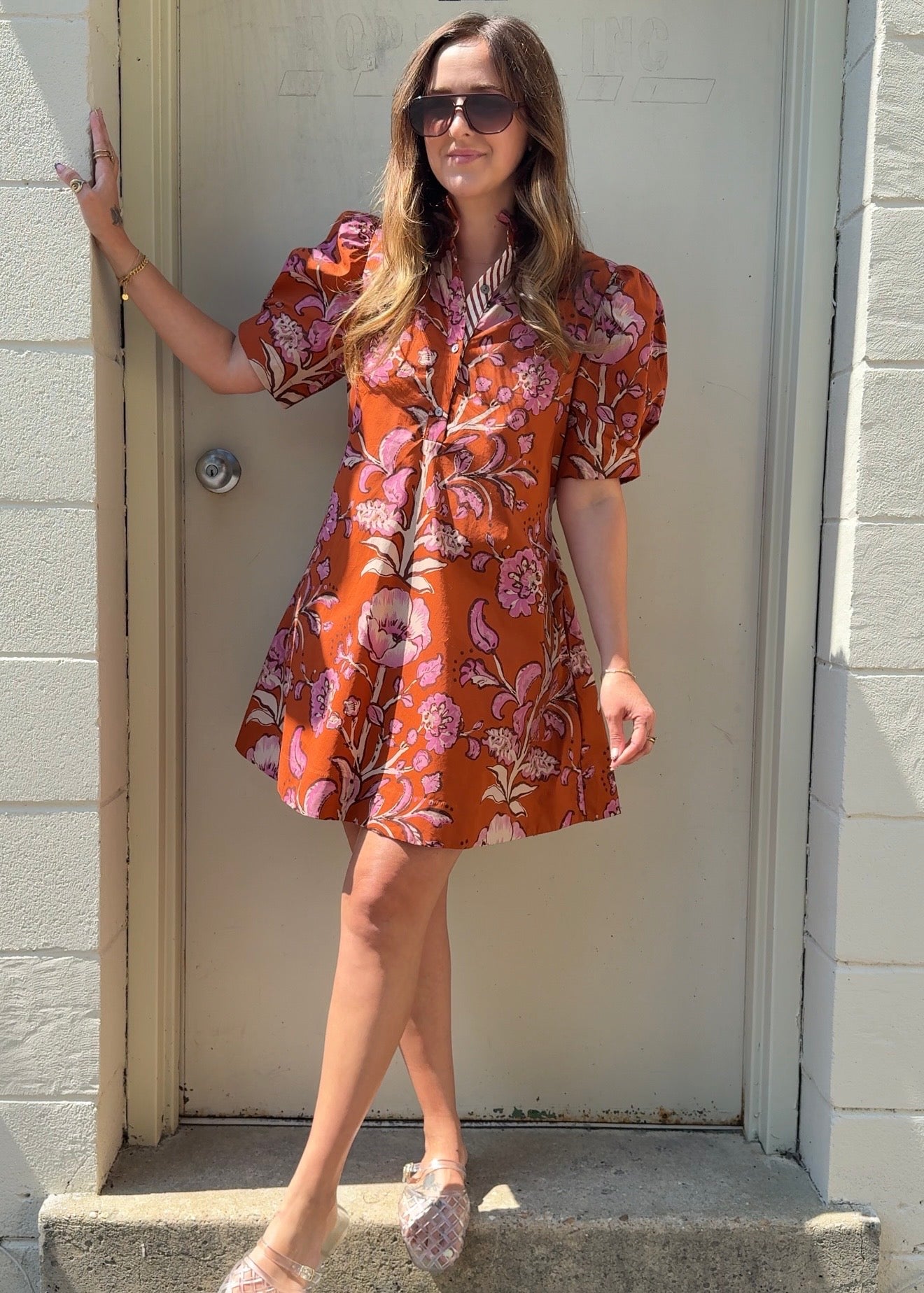 Entro | Maisie Puff Sleeve Floral Dress | Sweetest Stitch Boutique RVA