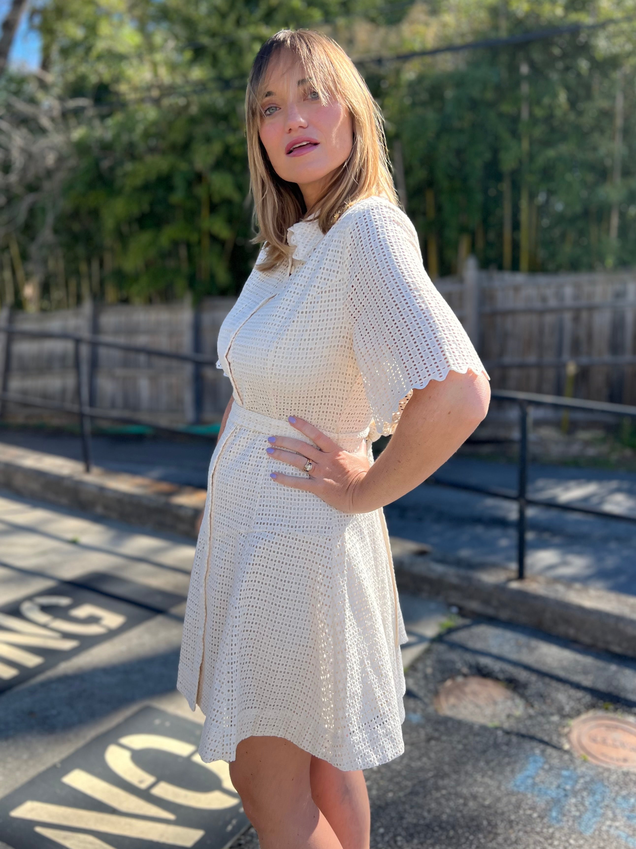 Current Air | Eden Lace Button Down Dress | Sweetest Stitch