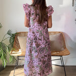 Entro | Sam Ruffle Sleeve Midi Dress | Sweetest Stitch Boutique RVA