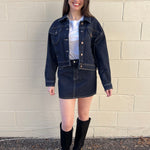 Just Black Denim | Dark Wash Denim Jacket | Sweetest Stitch