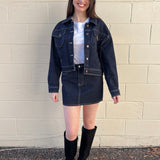 Just Black Denim | Dark Wash Denim Jacket | Sweetest Stitch