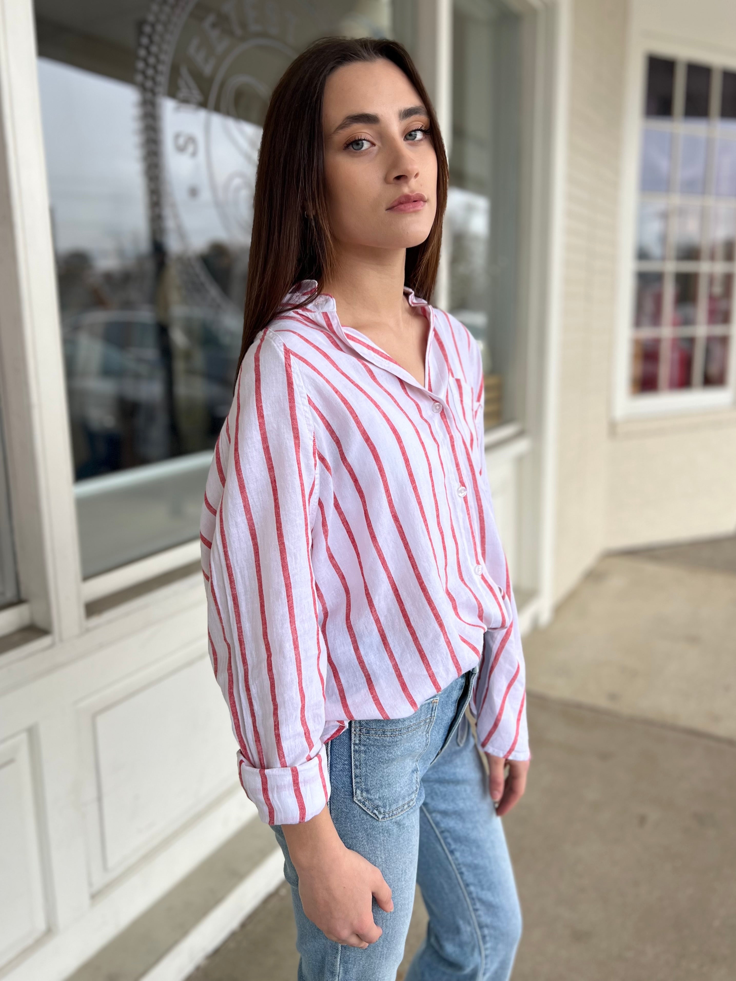 Z Supply | The Perfect Line Button Down | Sweetest Stitch