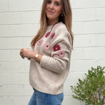 Entro | Juliette Flower Sweater | Sweetest Stitch Boutique Richmond