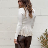 Current Air | Jocelyn Ribbed Flare Sweater | Sweetest Stitch Boutique