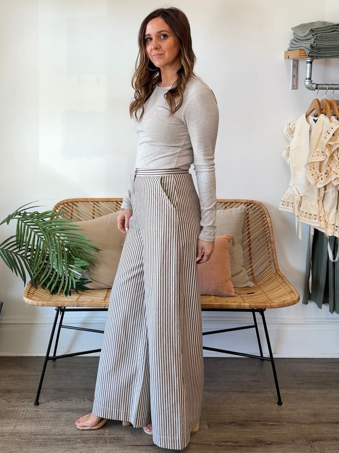 Miou Muse | Nayeli Striped Wide Leg Pants | Sweetest Stitch Boutique