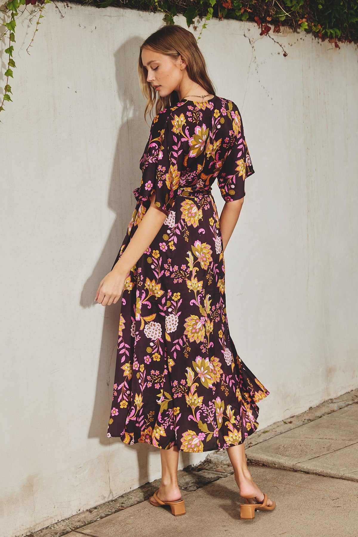 Dress Forum | Purple Floral Wrap Dress | Sweetest Stitch Boutique