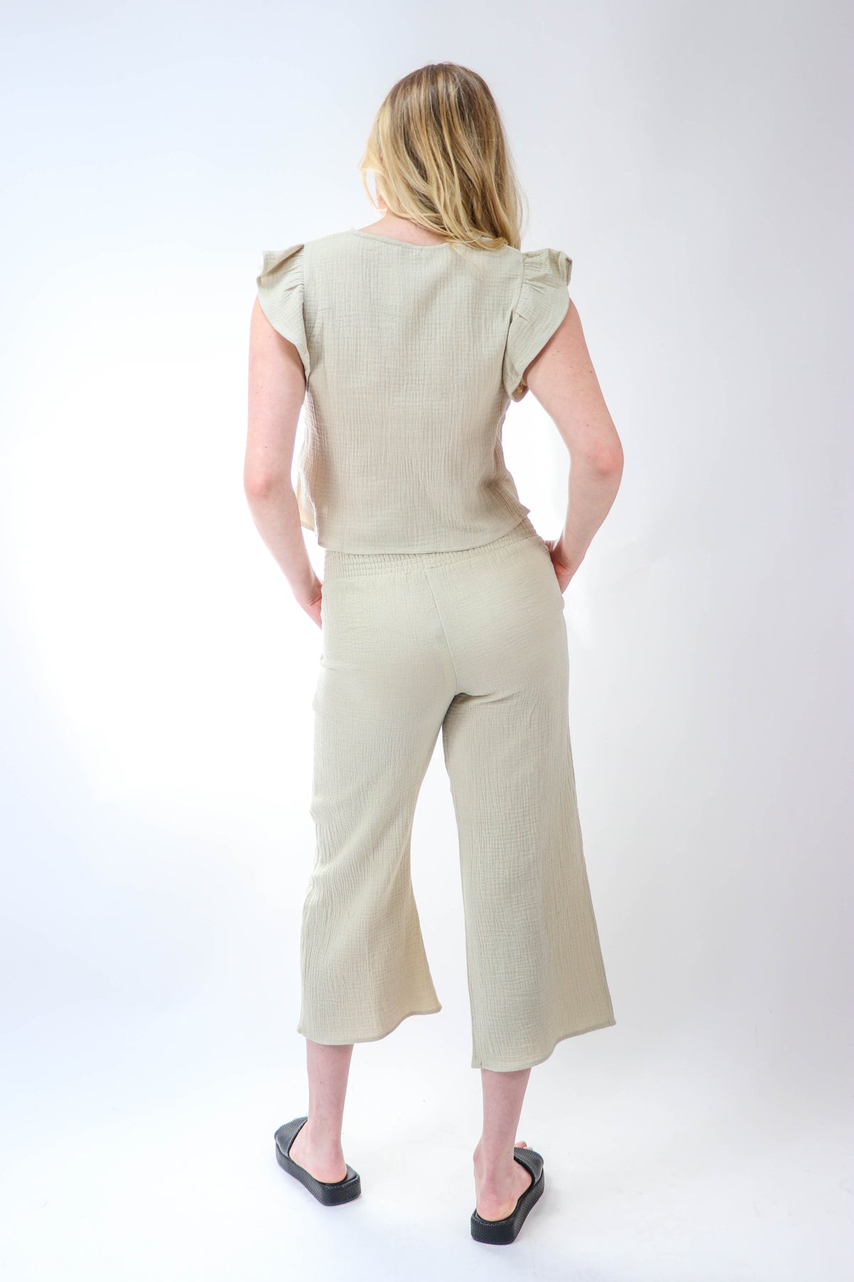 Gauze Wide Leg Summer Set Pants | Sweetest Stitch Online Boutique