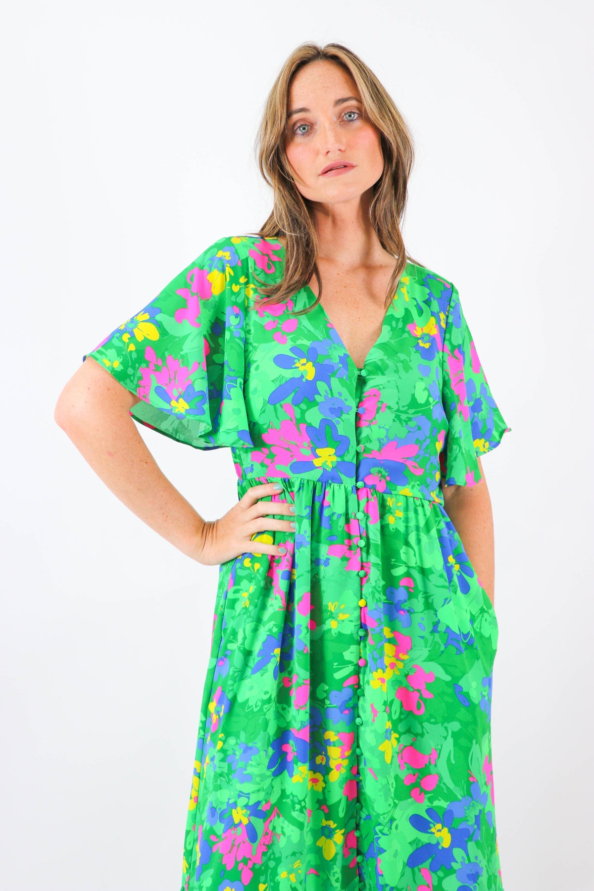 SUGAR LIPS Short Sleeve Maxi Dress | Sweetest Stitch Boutique