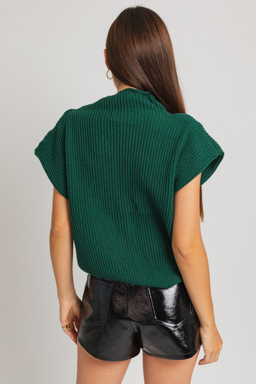 Le Lis | Green Knit Vest | Sweetest Stitch Online Boutique for Women