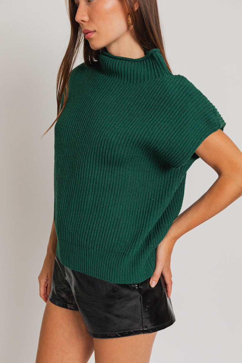 Le Lis | Green Knit Vest | Sweetest Stitch Online Boutique for Women