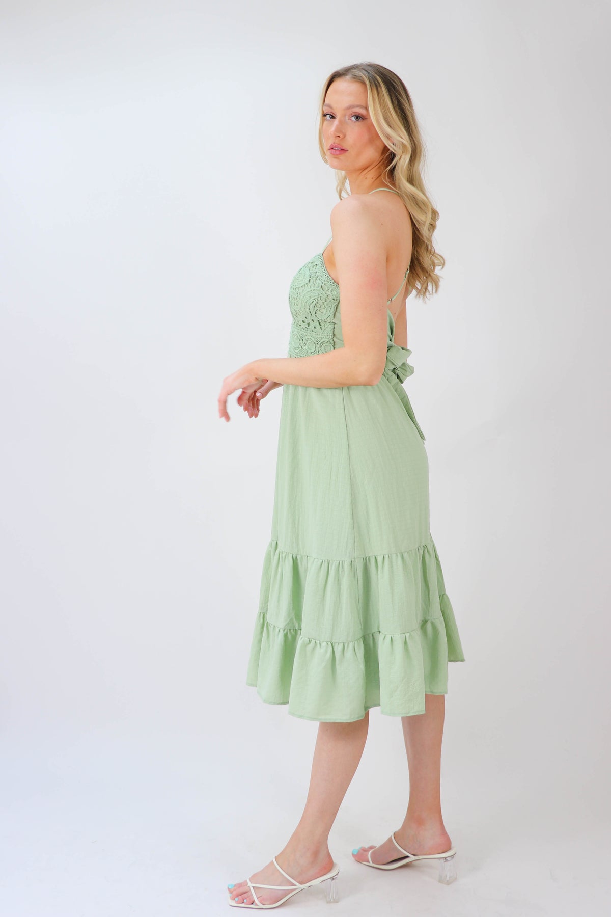 Sleeveless Open Back Midi Dress | Sweetest Stitch Online Boutique
