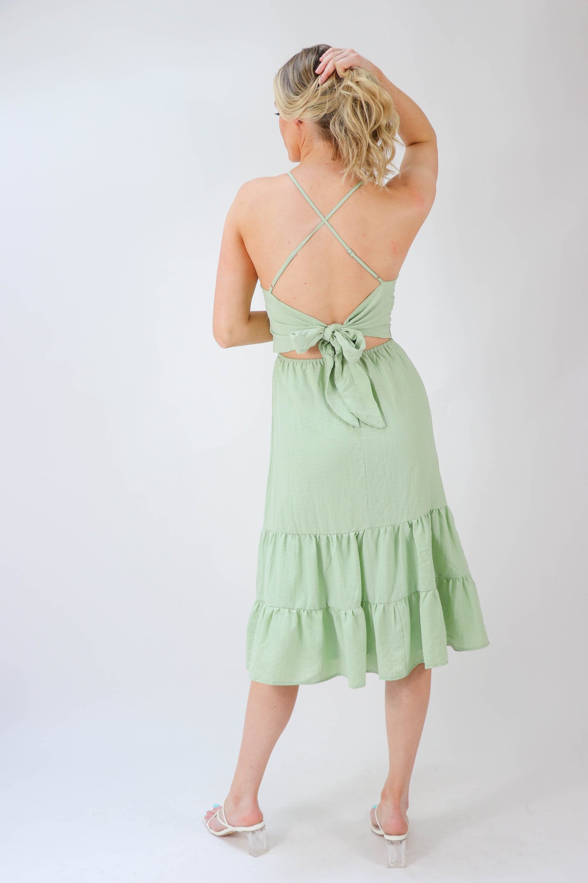 Sleeveless Open Back Midi Dress | Sweetest Stitch Online Boutique