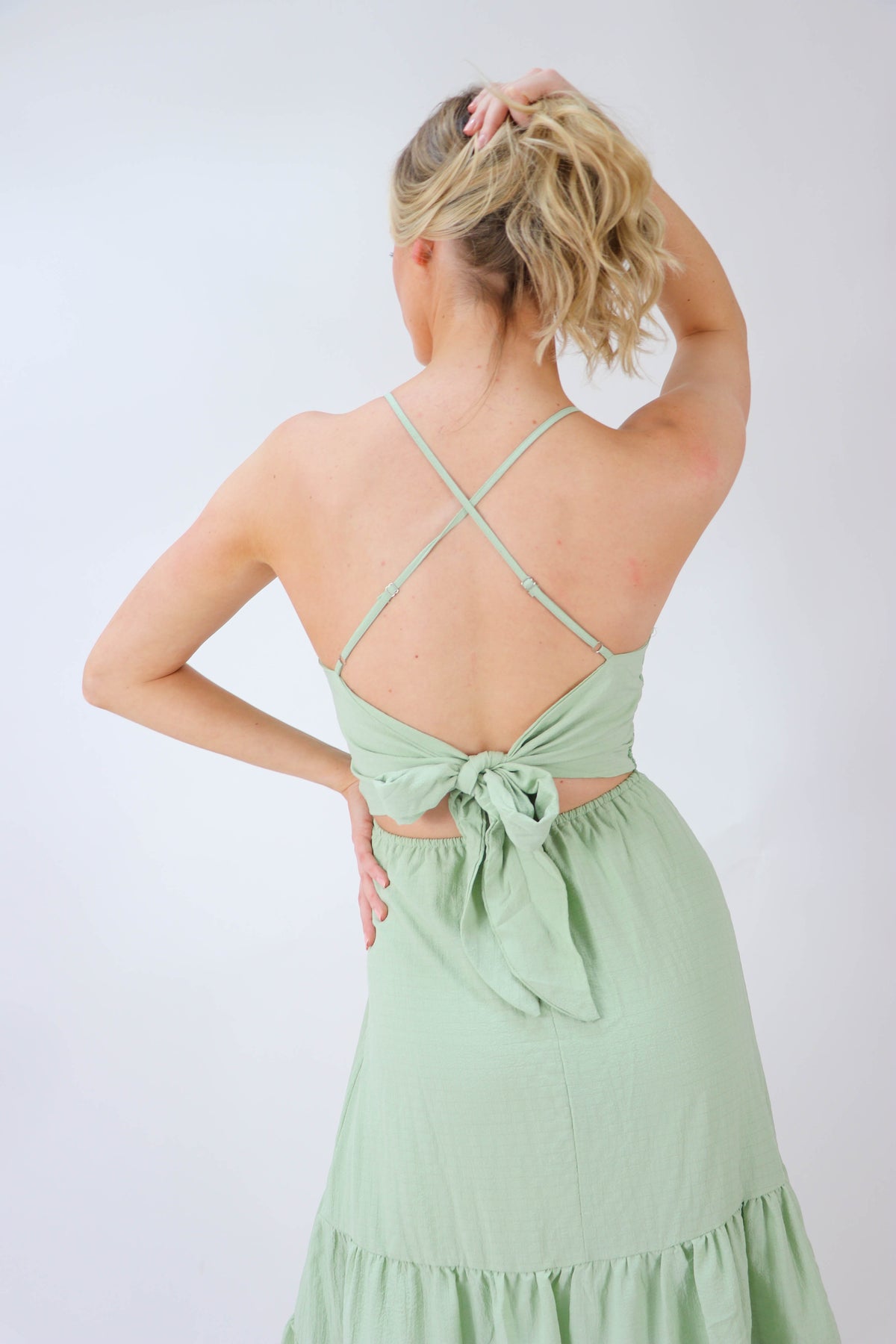 Sleeveless Open Back Midi Dress | Sweetest Stitch Online Boutique