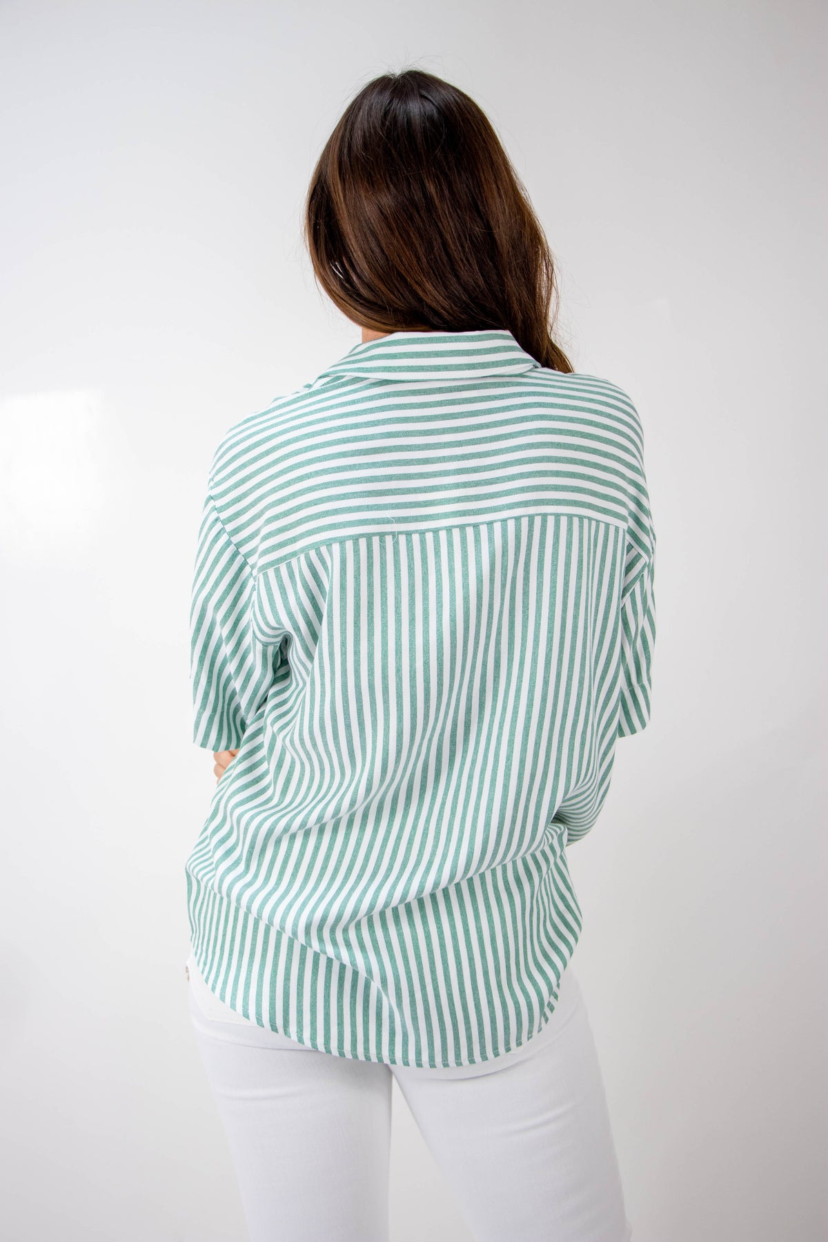 Striped Short Sleeve Button Down | Sweestest Stitch Boutique