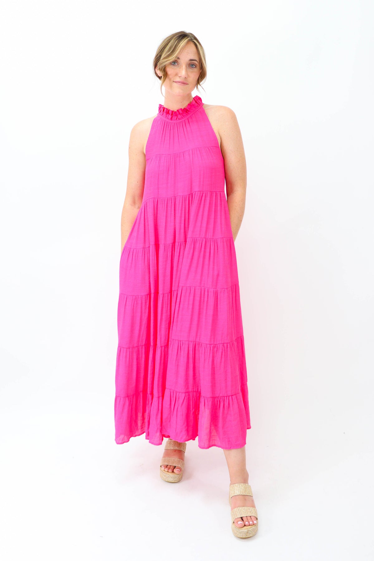 Pink Flowy Maxi Dress | Sweetest Stitch Women&#39;s Fashion Boutique
