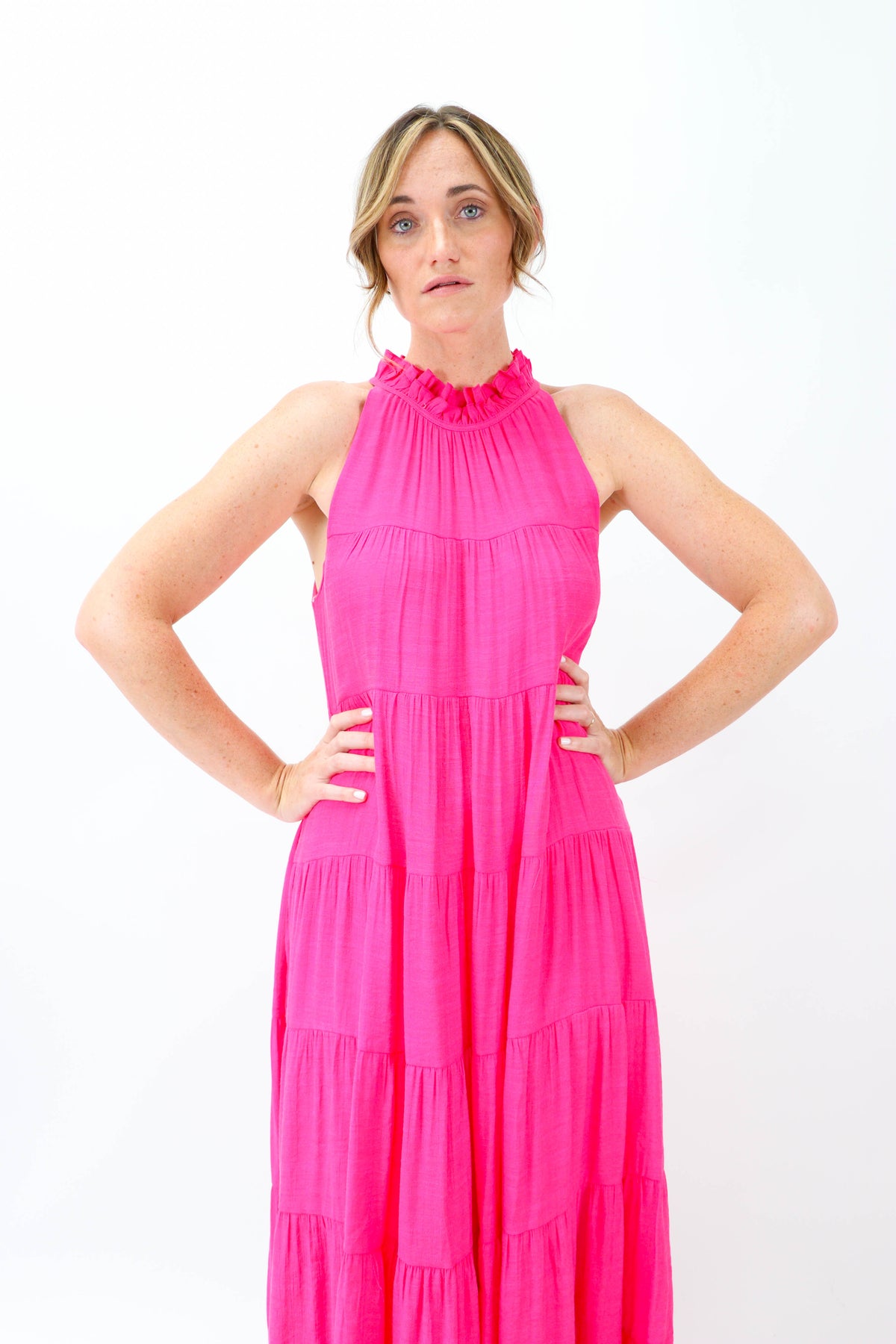 Pink Flowy Maxi Dress | Sweetest Stitch Women&#39;s Fashion Boutique