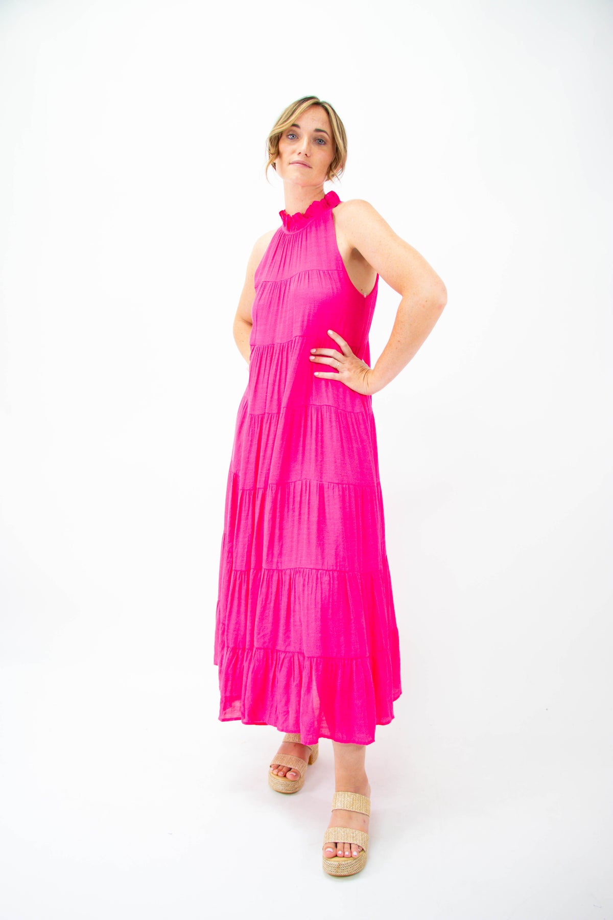 Pink Flowy Maxi Dress | Sweetest Stitch Women&#39;s Fashion Boutique