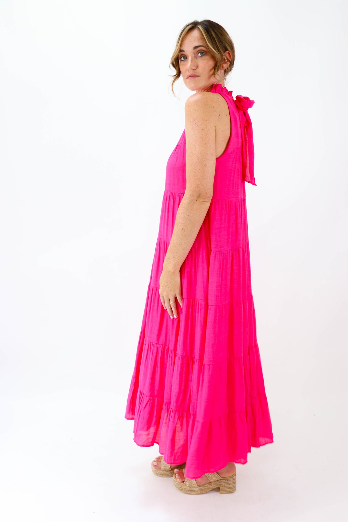 Pink Flowy Maxi Dress | Sweetest Stitch Women&#39;s Fashion Boutique