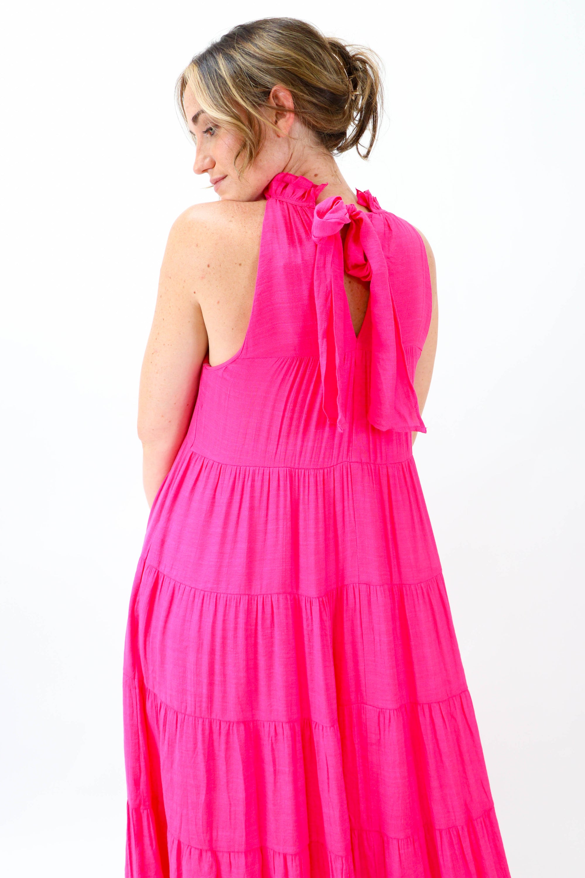 Pink Flowy Maxi Dress | Sweetest Stitch Women's Fashion Boutique