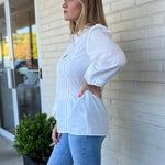 Lalavon | Pink Button Up Cora Shirt | Sweetest Stitch Boutique