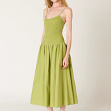 Nia the Brand | Chandler Smocked Bodice Midi Dress | Sweetest Stitch