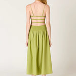 Nia the Brand | Chandler Smocked Bodice Midi Dress | Sweetest Stitch