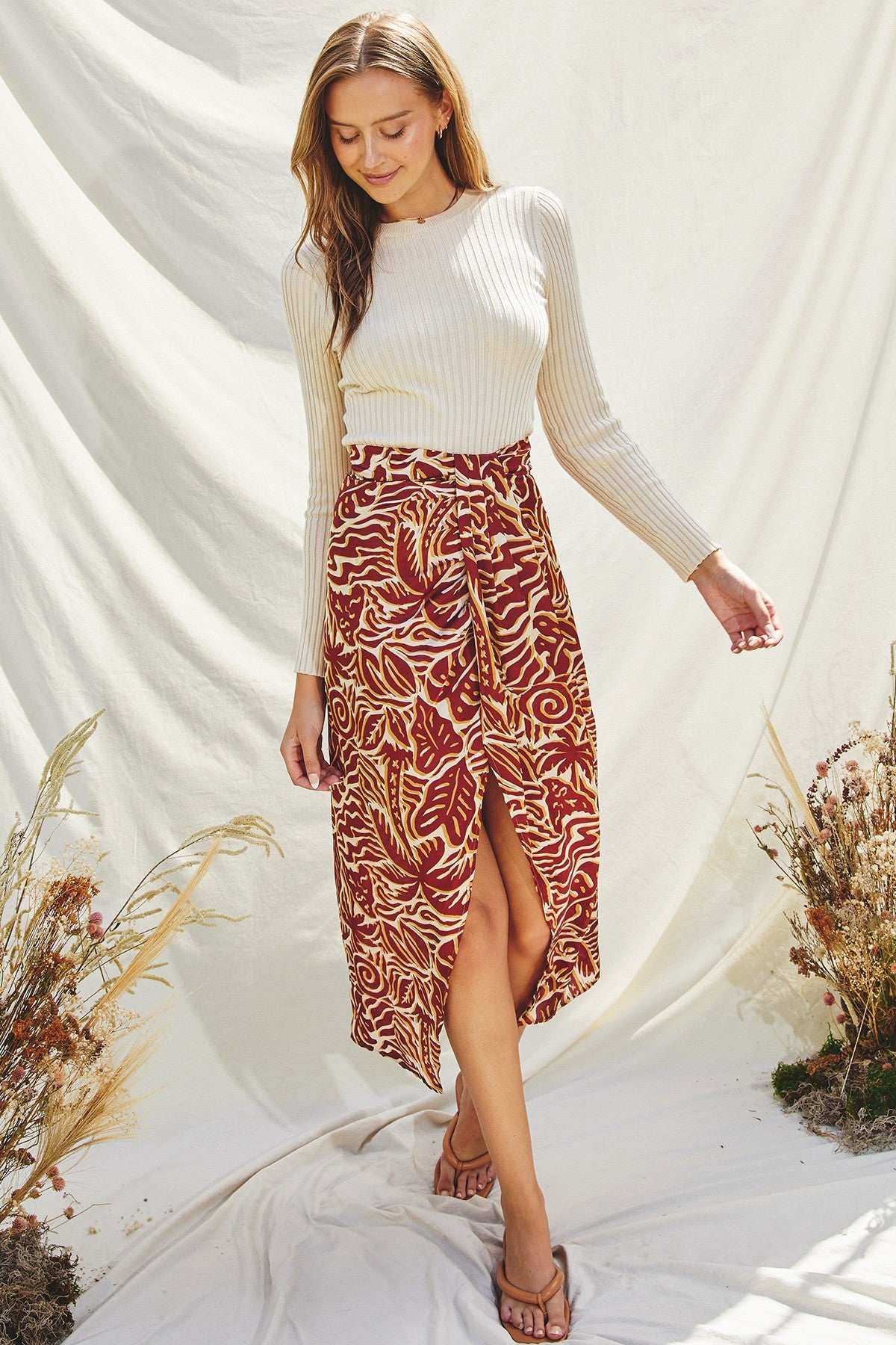 Dress Forum | Ivory Ribbed Knit Top | Sweetest Stitch Online Shop