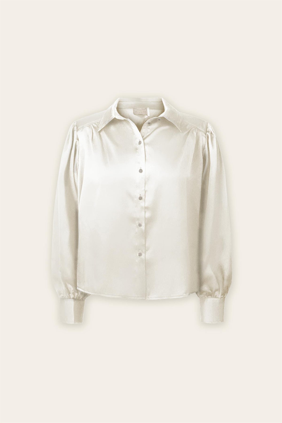 Dress Forum | Satin Ivory Button Up Top | Sweetest Stitch Boutique