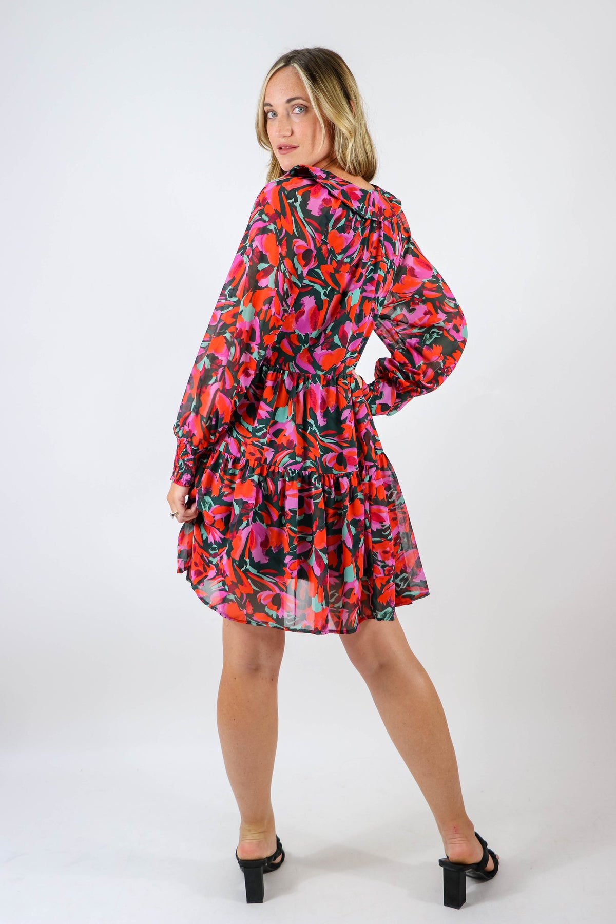 Entro | Long Sleeve Floral Dress for Fall | Sweetest Stitch Boutique