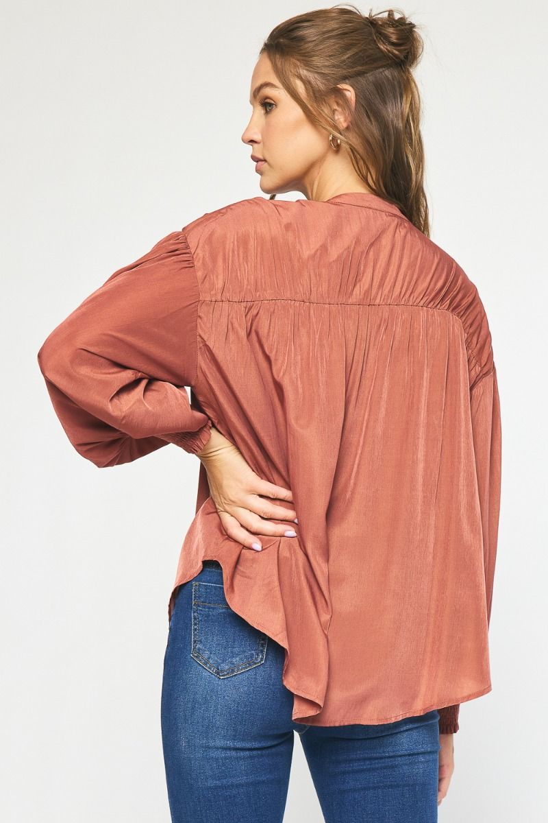 Entro | Button Up Blouse | Sweetest Stitch Women's Online Boutique