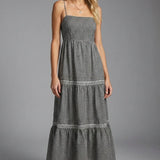 Meet Me In Santorini | Landry Gingham Maxi Dress | Sweetest Stitch