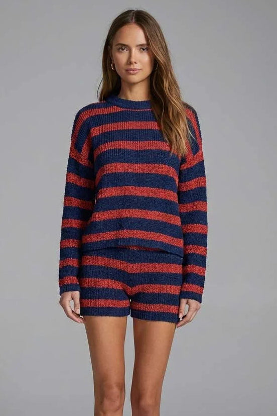 Meet Me In Santorini | Kenna Striped Sweater | Sweetest Stitch RVA