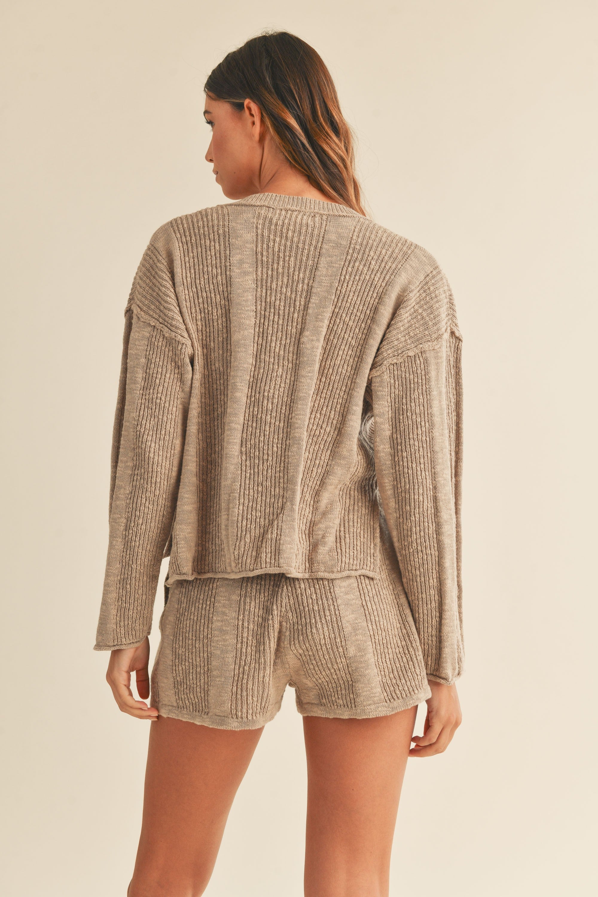 Mable | Mocha Knit Long Sleeve Set | Sweetest Stitch Boutique