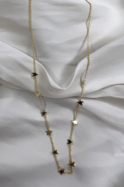 Gold Multi Star Necklace | Sweetest Stitch Boutique for Women