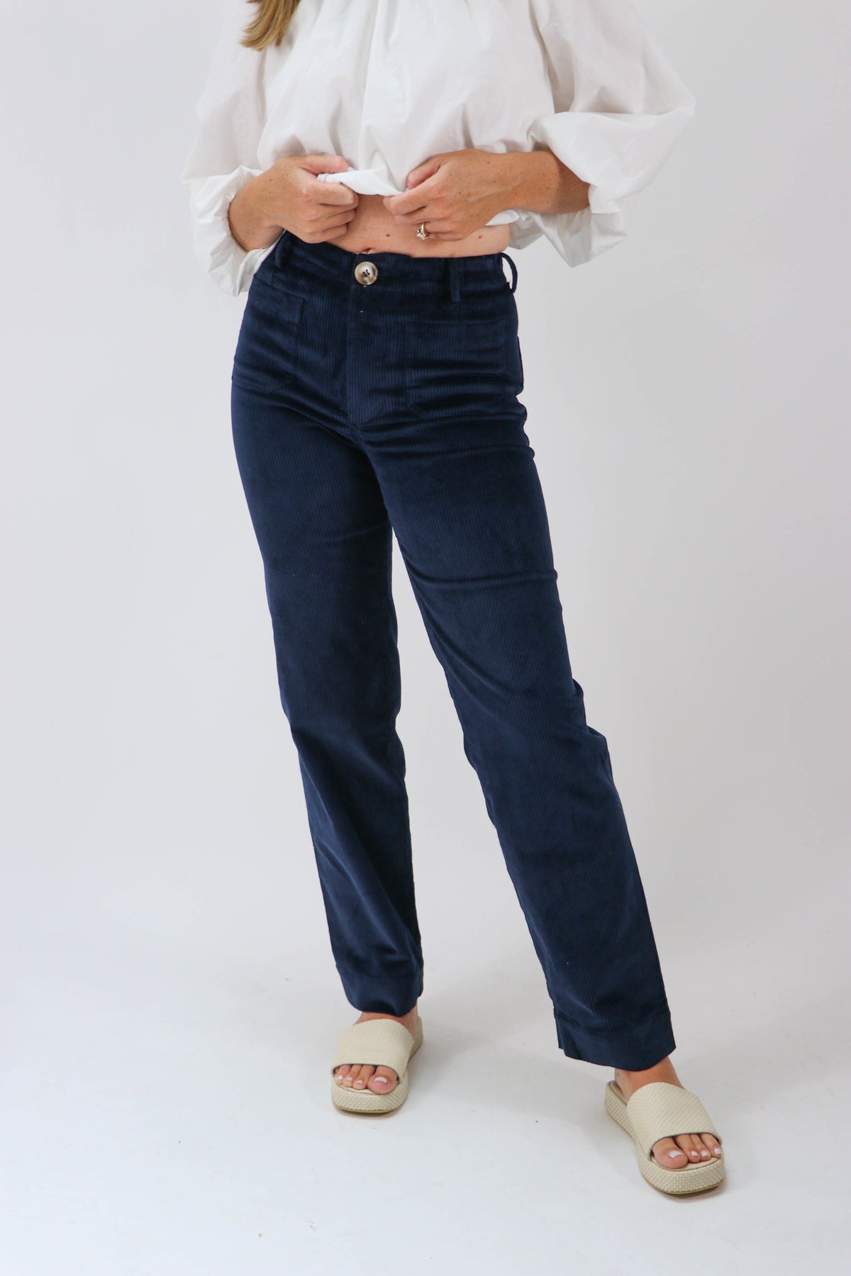 Sofie the Label | Navy Corduroy Dani Pants | Sweetest Stitch