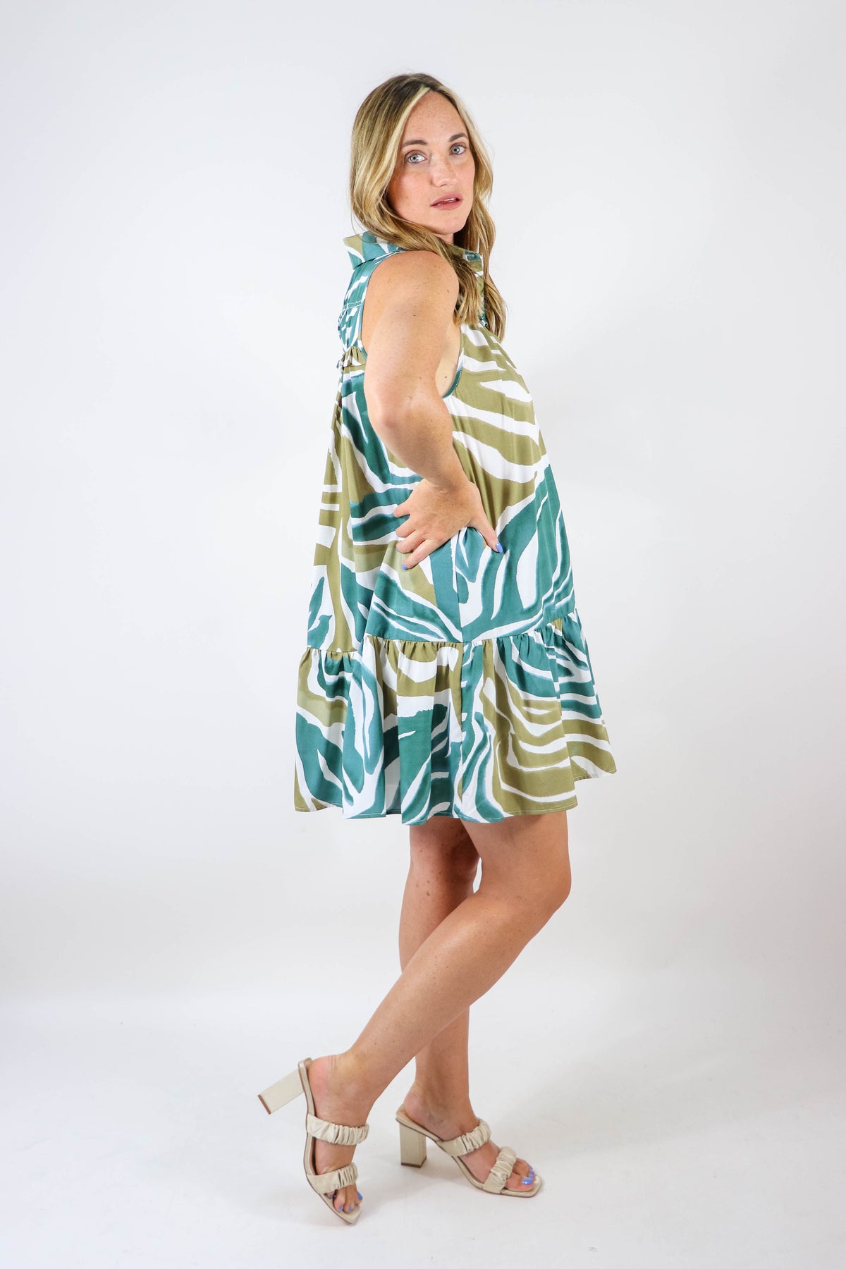 Entro | Zebra Print Mini Dress | Sweetest Stitch Online Boutique