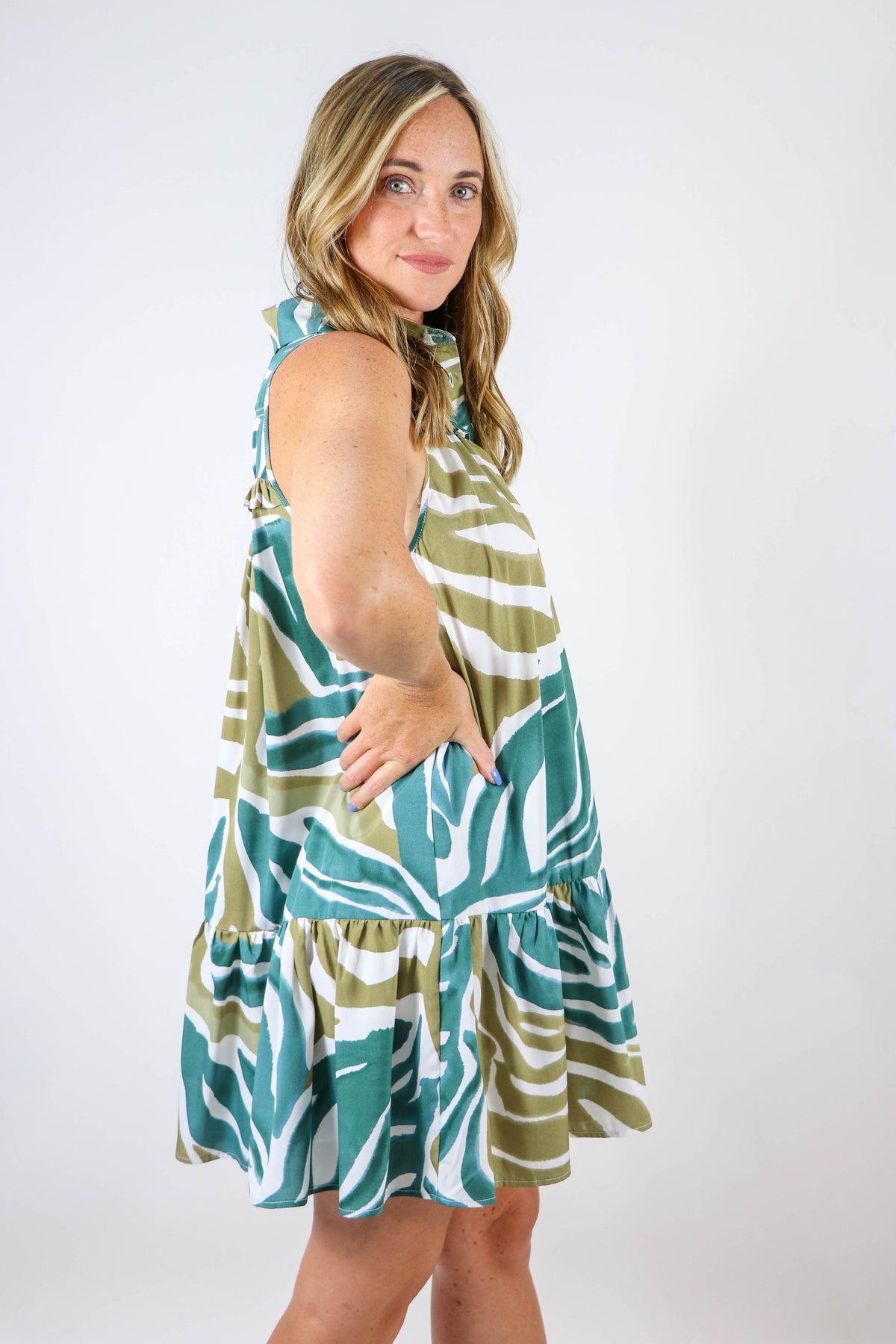 Entro | Zebra Print Mini Dress | Sweetest Stitch Online Boutique