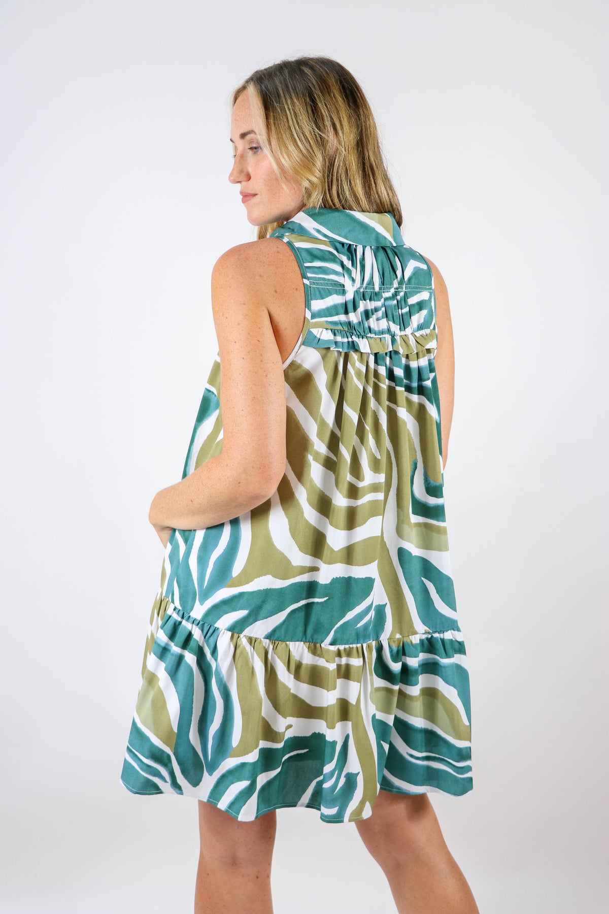 Entro | Zebra Print Mini Dress | Sweetest Stitch Online Boutique