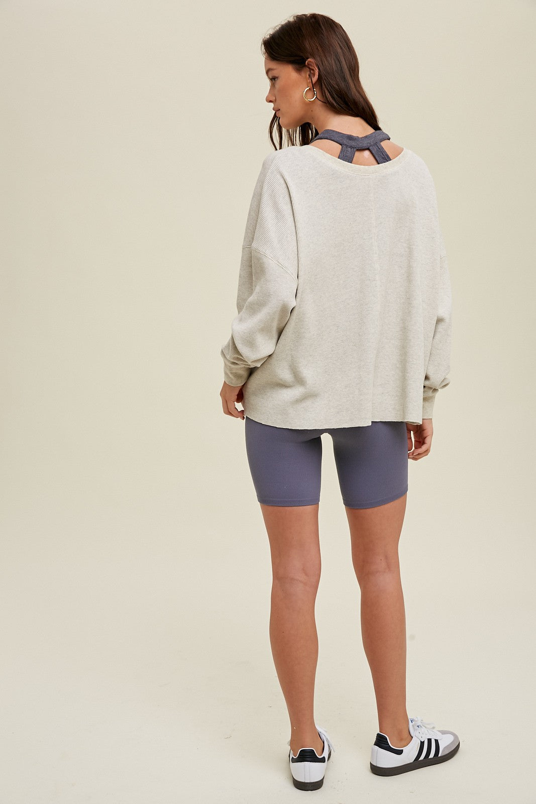 Wishlist | Long Sleeve Thermal Top Oatmeal | Sweetest Stitch Online