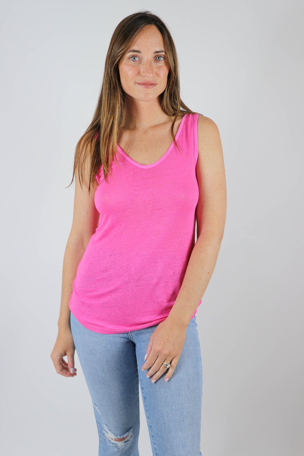 Linen Sleeveless Tank Top | Sweetest Stitch Women&#39;s Boutique