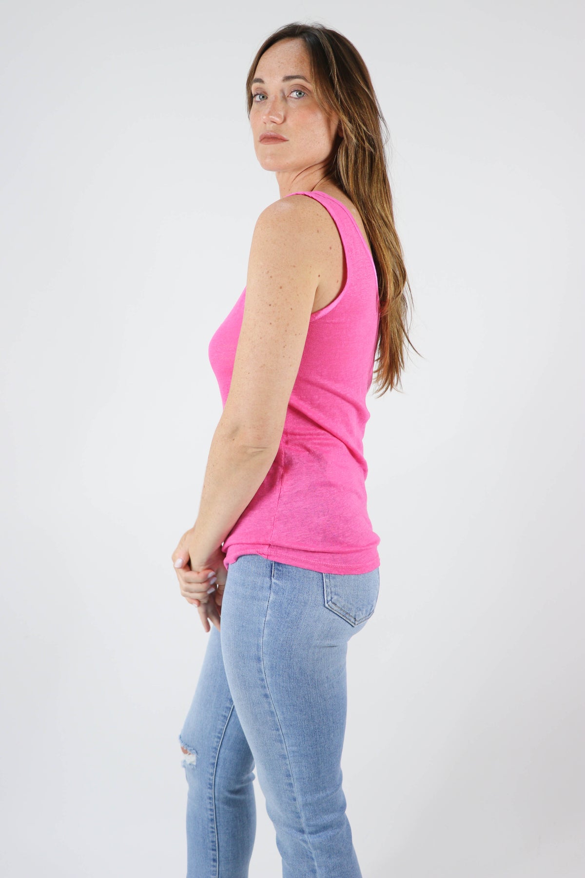 Linen Sleeveless Tank Top | Sweetest Stitch Women&#39;s Boutique