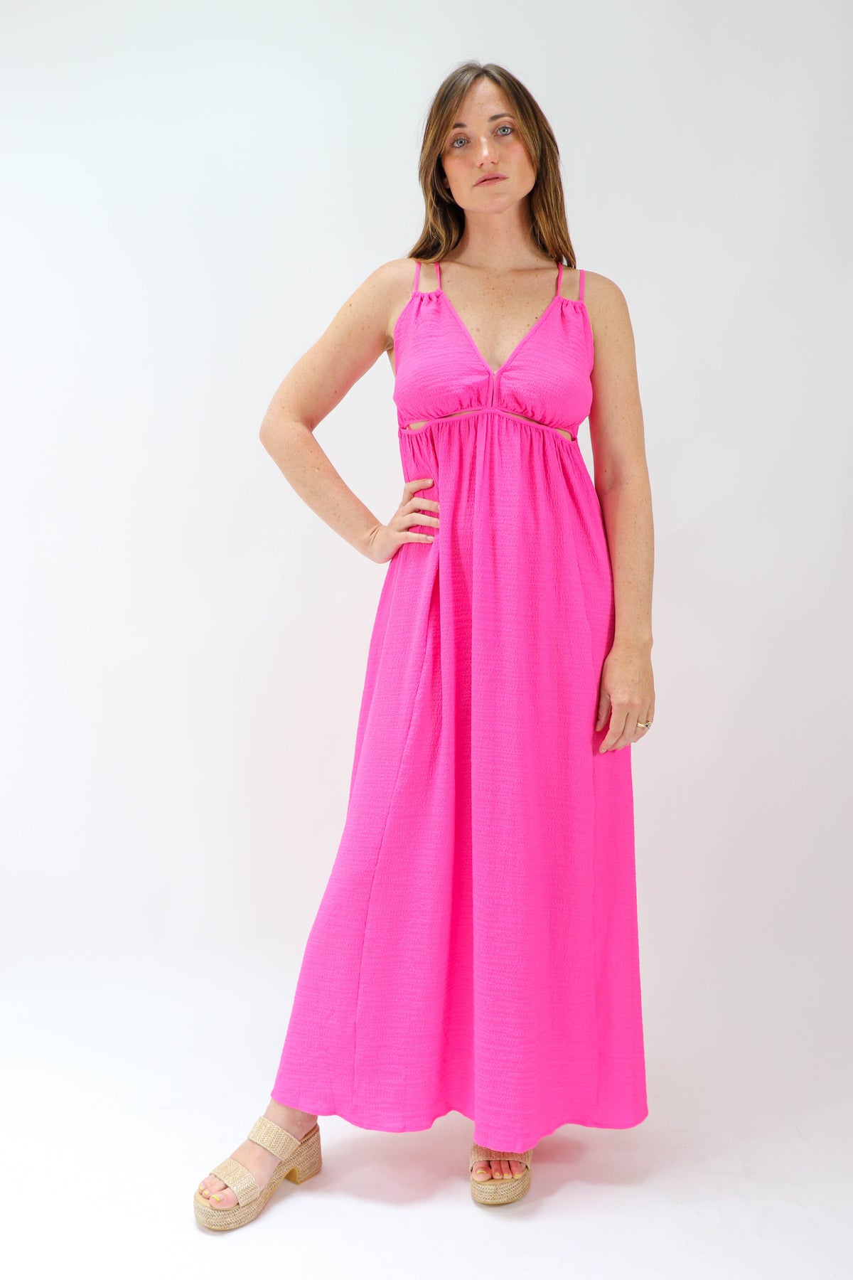 Pink Maxi Dress Wedding Guest | Sweetest Stitch Women&#39;s Boutique