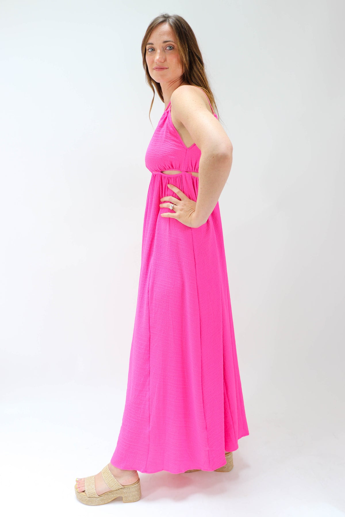 Pink Maxi Dress Wedding Guest | Sweetest Stitch Women&#39;s Boutique