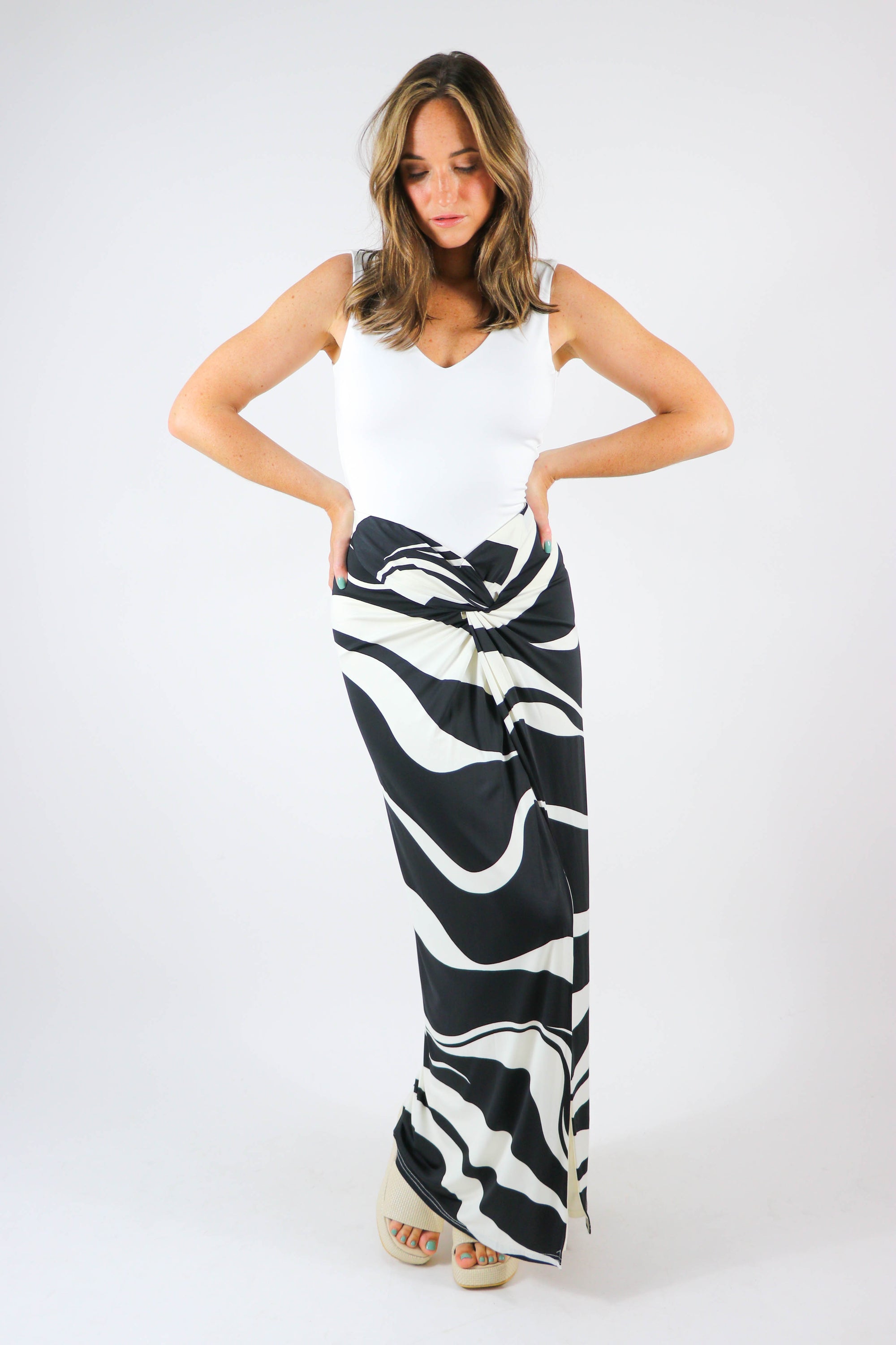 Black & White Maxi Skirt for Summer | Sweetest Stitch Online Boutique
