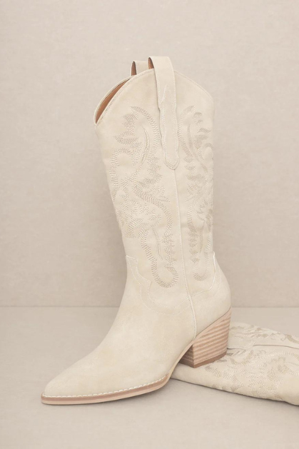 Oasis Society | Taupe Cowboy Boot | Sweetest Stitch Boutique