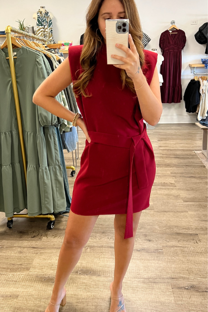 Olivaceous | Mock Neck Mini Dress | Sweetest Stitch Boutique