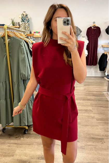 Olivaceous | Mock Neck Mini Dress | Sweetest Stitch Boutique