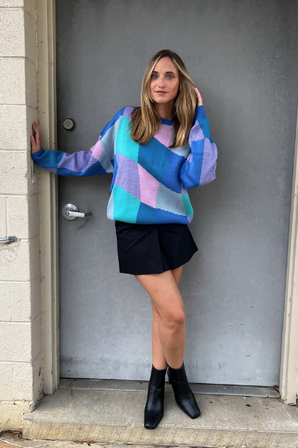 Artsy Plaid Sweater